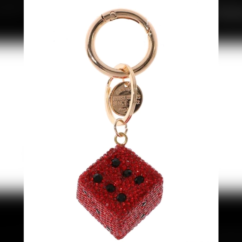 Large Dice Bag Charm/ Keychain New, Color Opts, Price For 1 Charm - Picture 5 of 11